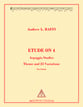 Etude on 4 Guitar and Fretted sheet music cover